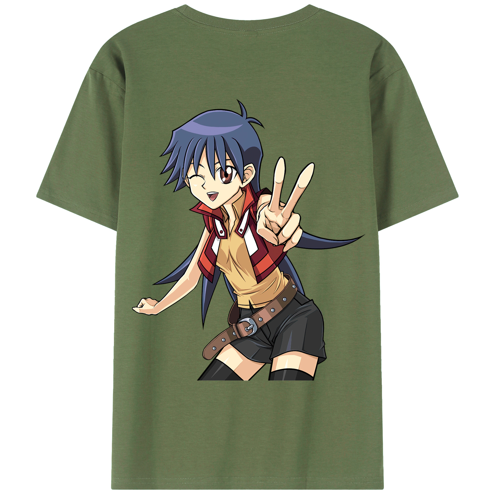（画像用） 遊☆戯☆王 Yu-Gi-Oh! 綿100％ メンズ半袖Tシャツ（バックプリント） 通気性